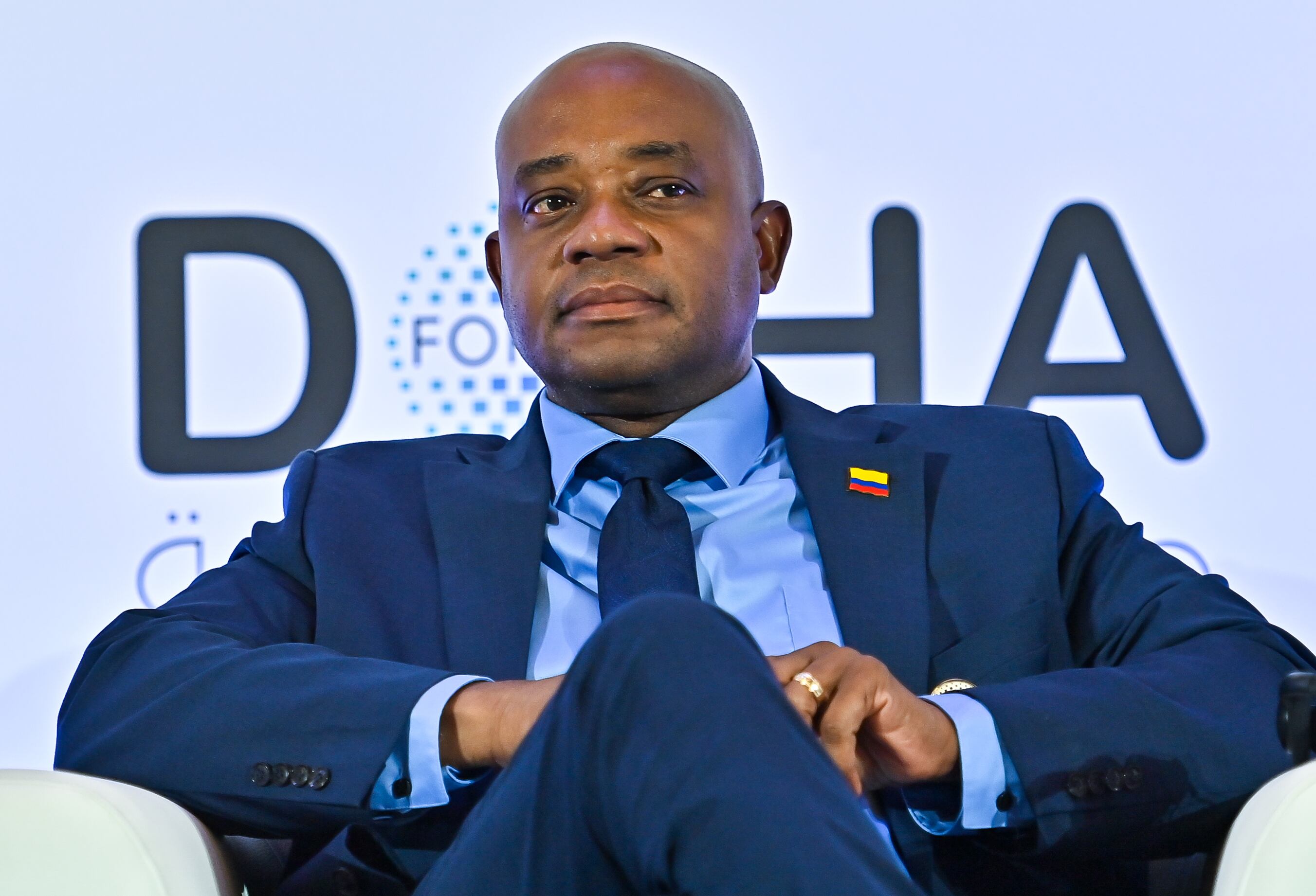 Luis Gilberto Murillo , Ministro de Relaciones Exteriores de Colombia,en el Foro de Doha el 7 de diciembre de 2024. (Noushad Thekkayil/NurPhoto vía Getty Images)