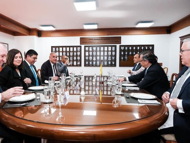 Reunión directores de las altas cortes con el presidente Gustavo Petro. Foto: Presidencia