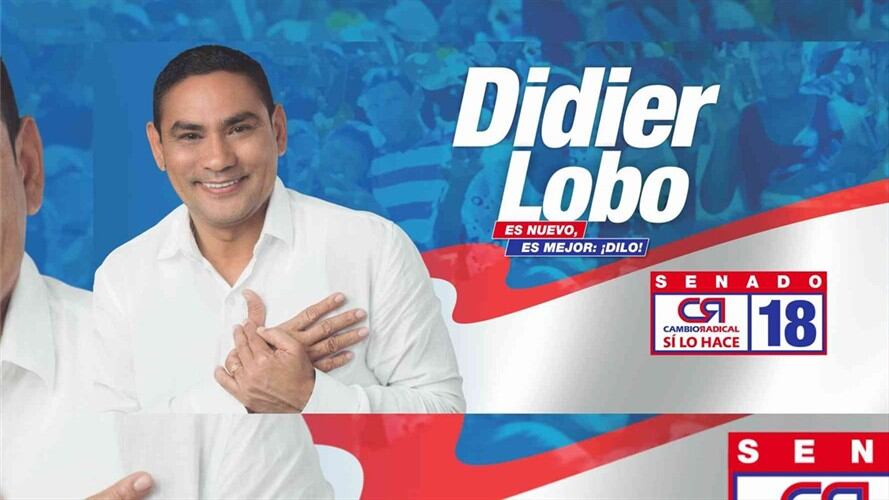 La Procuraduría formuló pliego de cargos al exalcalde de La Jagua de Ibirico (Cesar) y actual senador, Didier Lobo Chinchilla. Foto: Didier Lobo (campaña)
