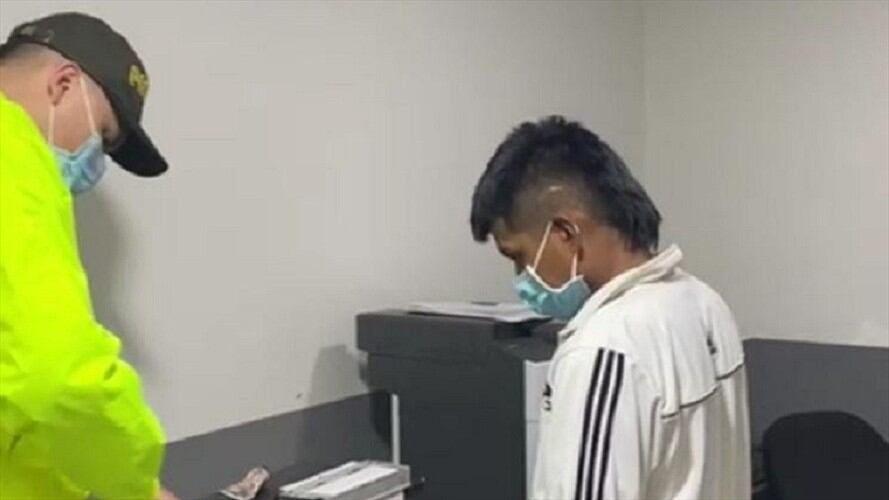 Cayó alias ‘El Indio’, jefe de sicarios del ‘Clan del Golfo’ en Santa Marta. Foto: Policía Nacional