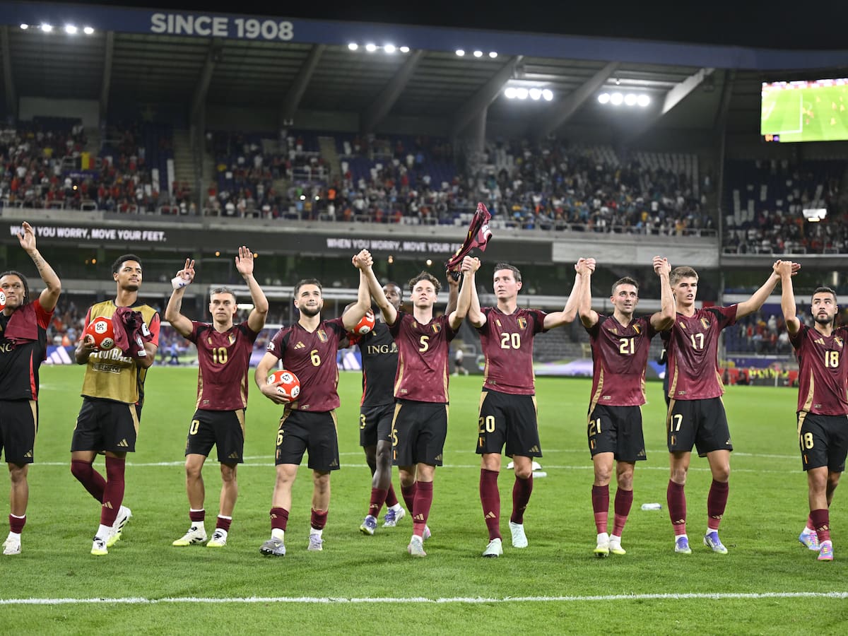 Bélgica goleó 6-0 a Kazajistán en las Eliminatorias al Mundial 2026: De Bruyne realizó doblete