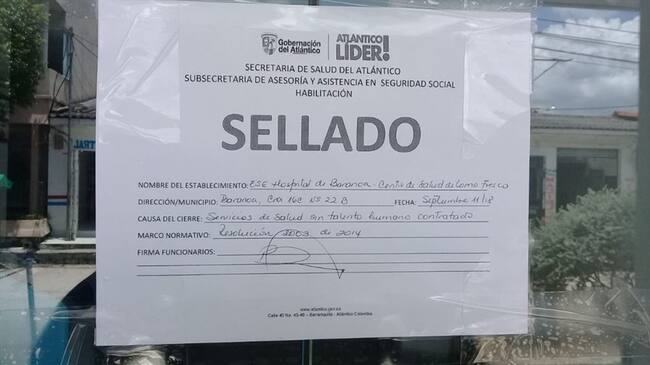 No existe personal contratado para prestar los servicios de salud en el hospital de Baranoa. Foto: Silvana Salas (W Radio)