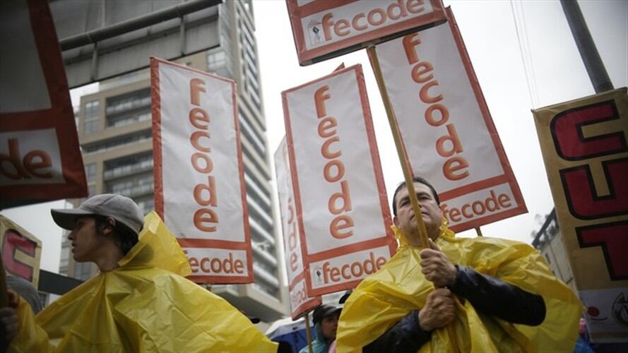 Este viernes 20 de febrero docentes de Tunja, Duitama, Sogamoso, Chiquinquirá y Puerto Boyacá saldrán a marchar. Foto: Colprensa