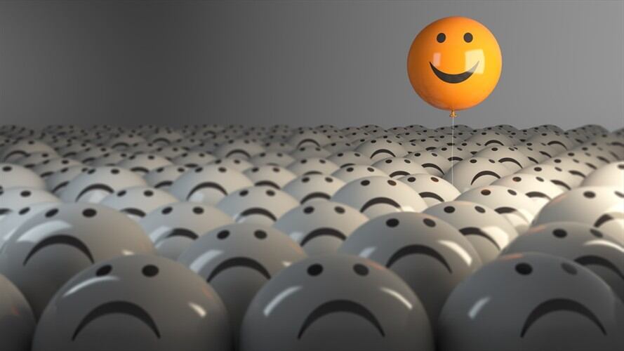 Un nuevo estudio confirmó una disminución a largo plazo en el porcentaje de adultos que se consideran felices.. Foto: Getty Images