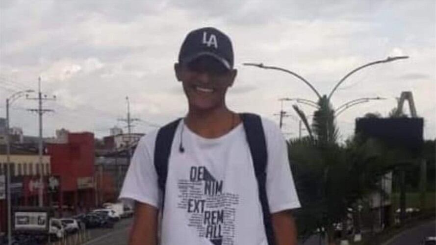 Andrés Felipe Castaño, menor de 17 años herido en ataque en Pereira . Foto: Redes Sociales