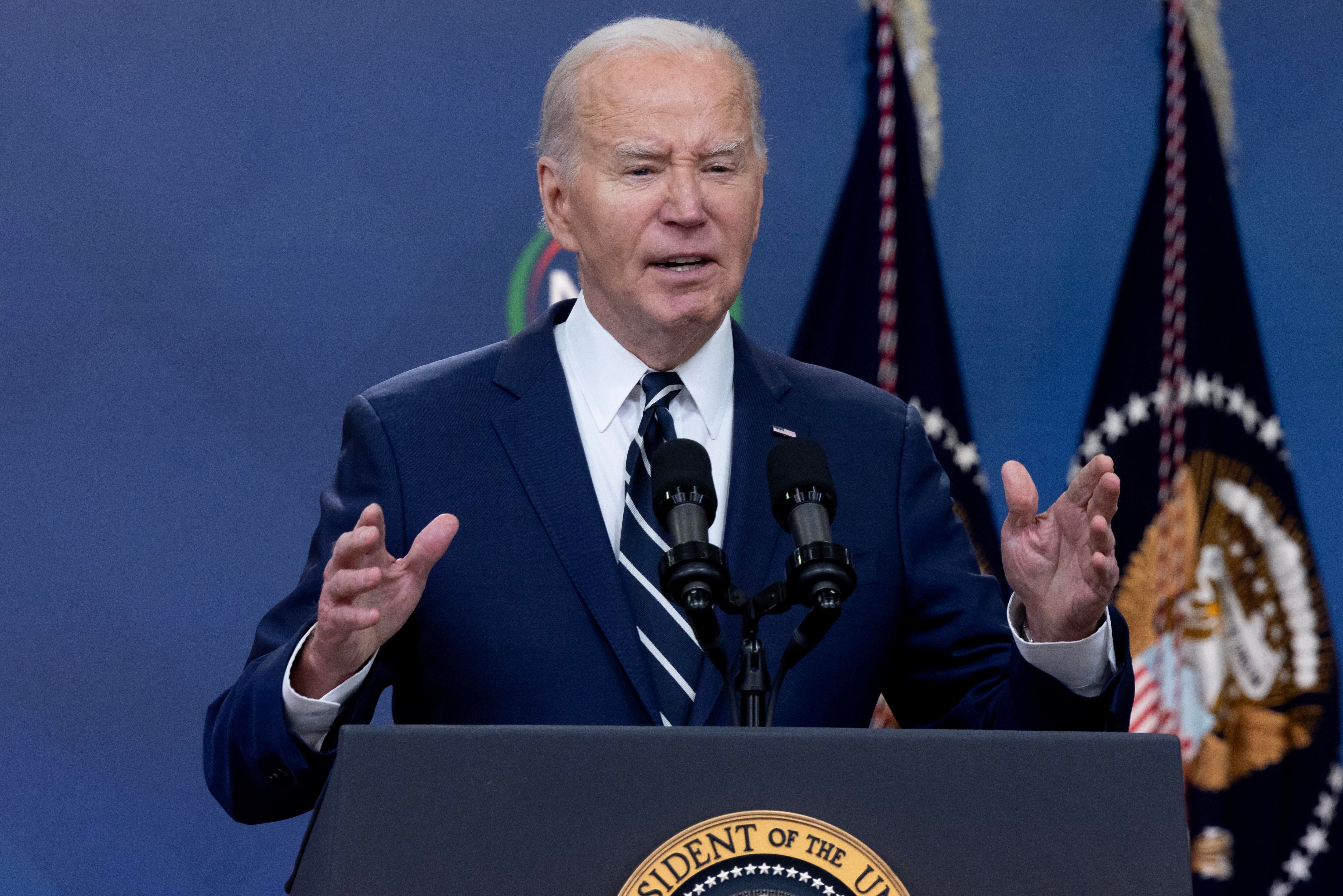 Presidente de Estados Unidos, Joe Biden. Foto: EFE/EPA/MICHAEL REYNOLDS