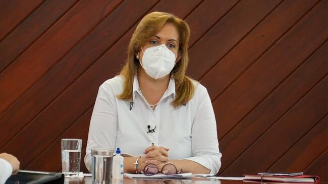 Gobernadora Clara Luz Roldán es investigada por contratos durante pandemia. Foto: Gobernación del Valle