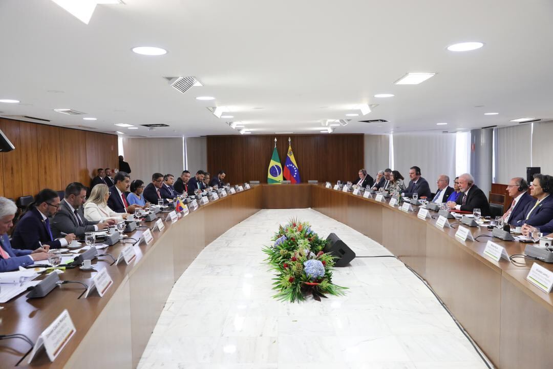 Reunión entre Maduro y Lula da Silva | Foto: Presidencia de Venezuela