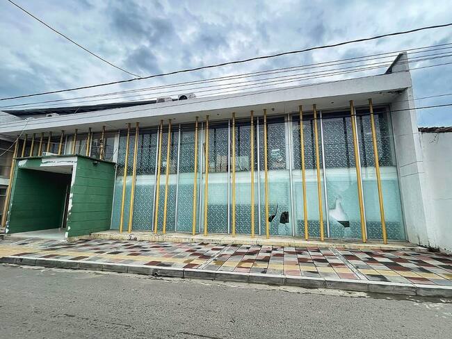 La Estación de Policía de Guachené también fue atacada. Crédito: Red de Apoyo Cauca.