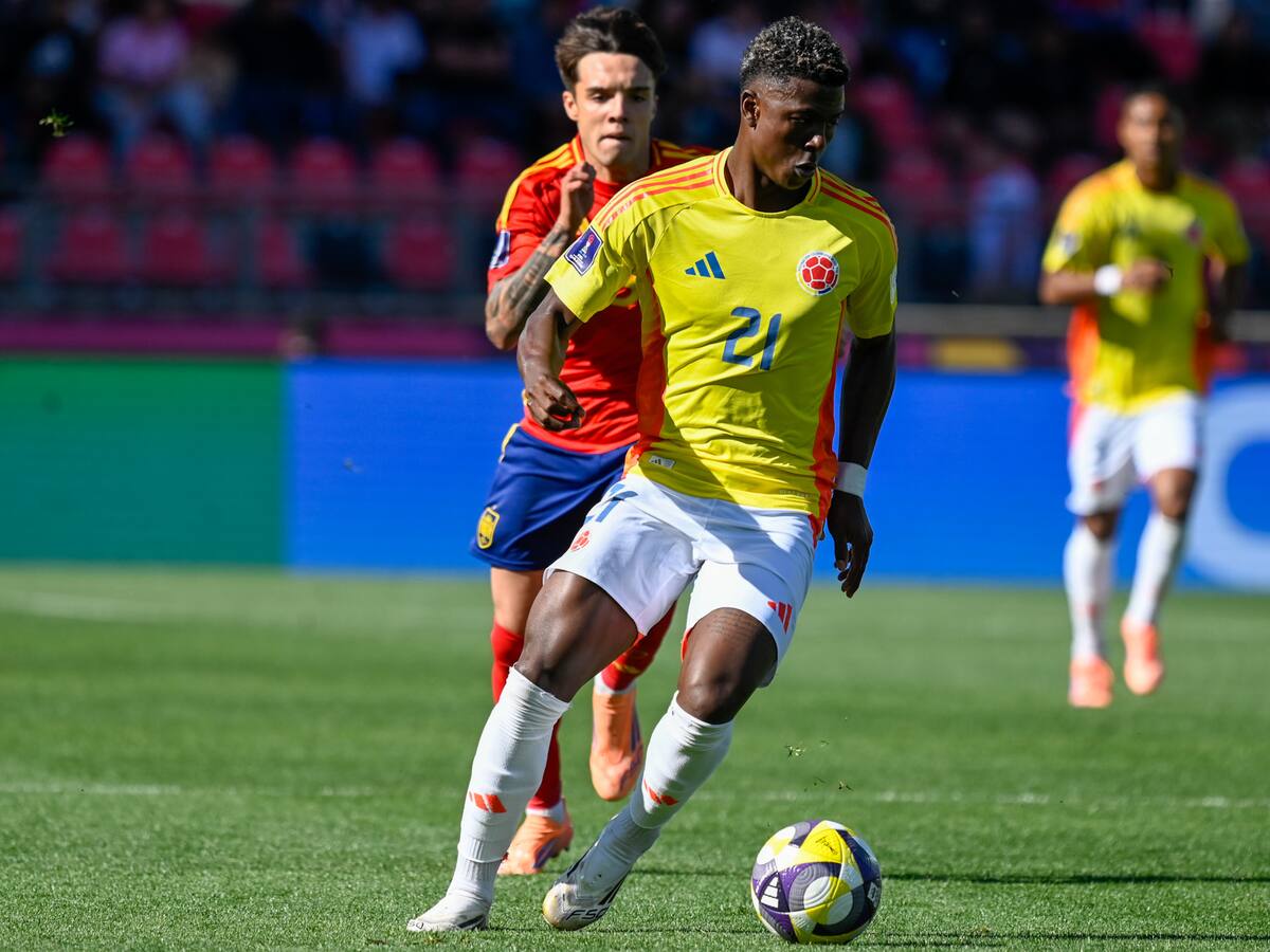 Neiser Villarreal reaccionó tras su triplete y el paso de Colombia a semifinales del Mundial Sub-20