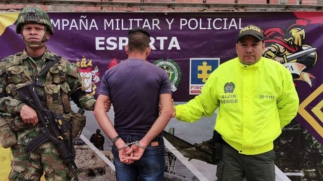 Capturado presunto integrante del Eln . Foto: Cortesía