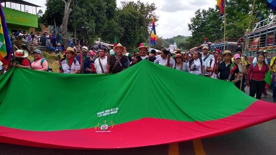 El Consejo Regional Indígena del Cauca, Cric, informó que luego de la reunión en el sector de Monterilla, municipio de Caldono, las comunidades determinaron ampliar su participación en Bogotá, en el . Foto: Foto: Cric