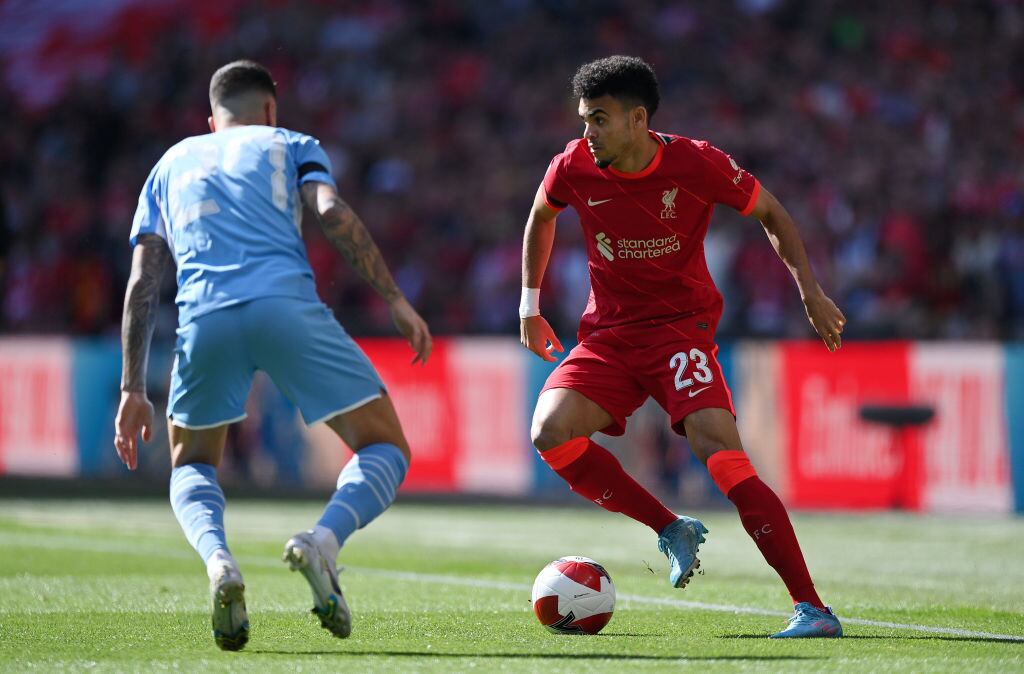 Luis Diaz del Liverpool (Photo by Justin Setterfield - The FA/The FA via Getty Images)