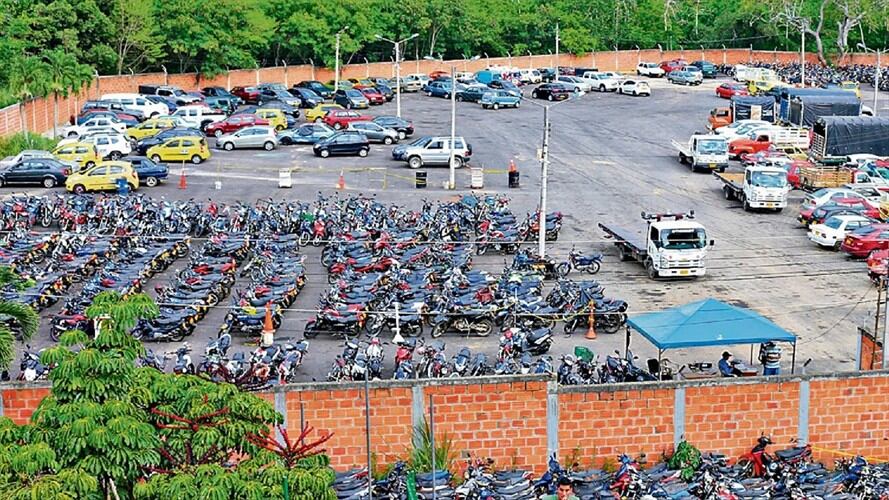 Patios Bucaramanga . Foto:Tránsito Bucaramanga.