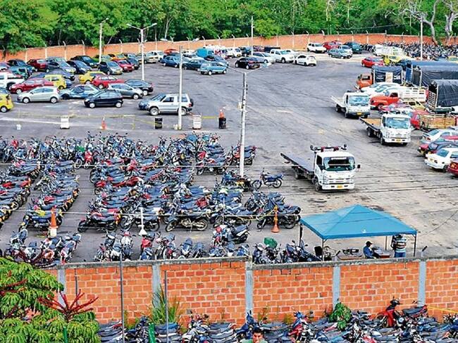 Patios Bucaramanga . Foto:Tránsito Bucaramanga.