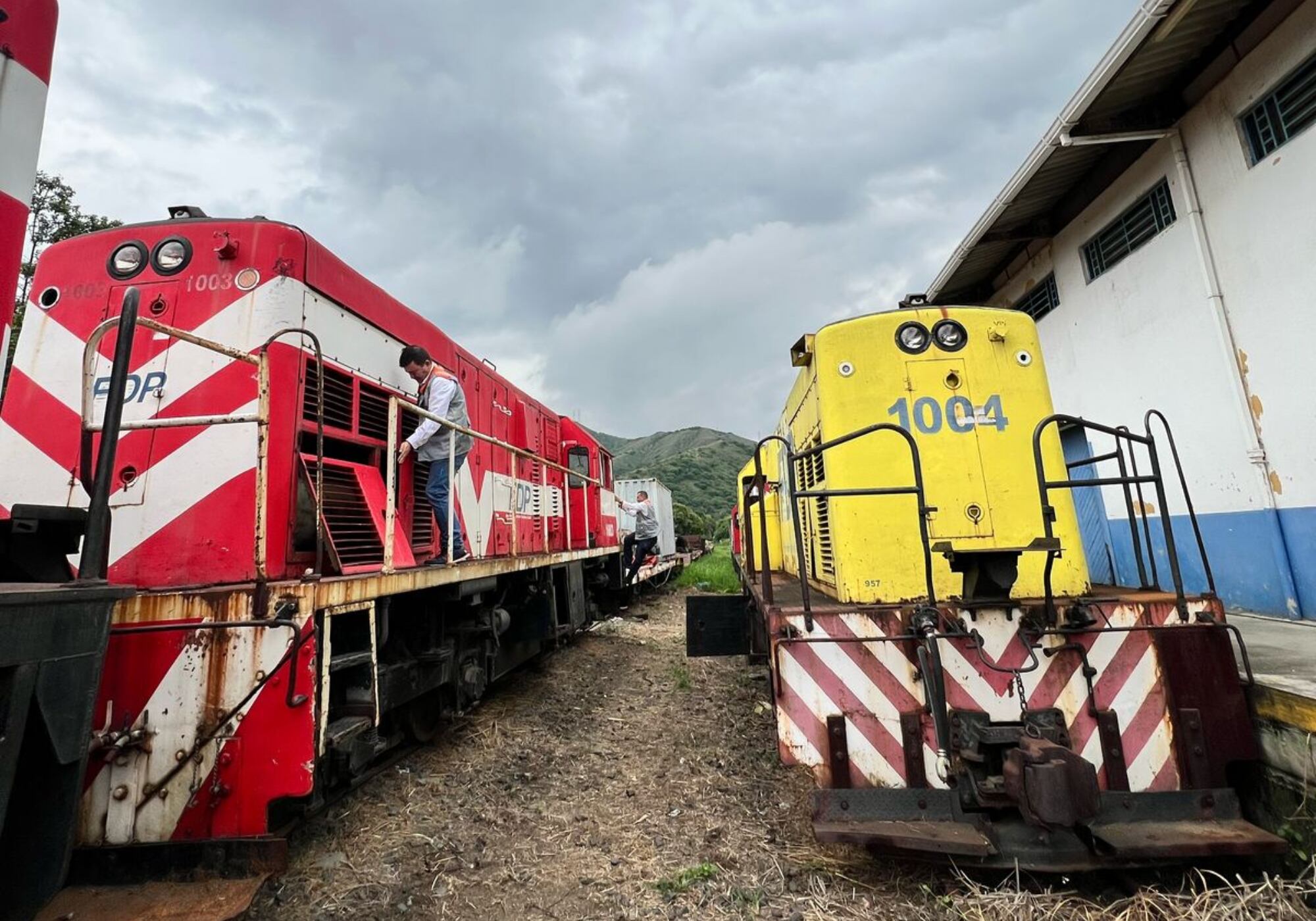 La Nación recuperó cuatro locomotoras en el proceso de liquidación del Ferrocarril del Pacífico. Foto: ANI