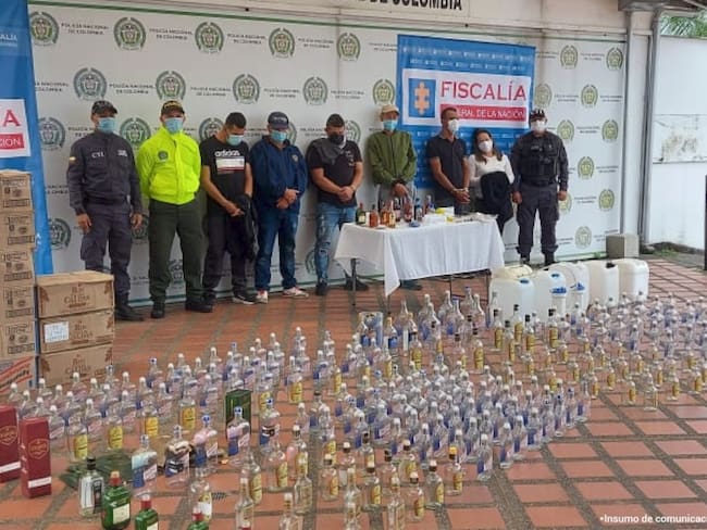 Incautan licor adulterado en Risaralda / Foto: Fiscalía Seccional Risaralda