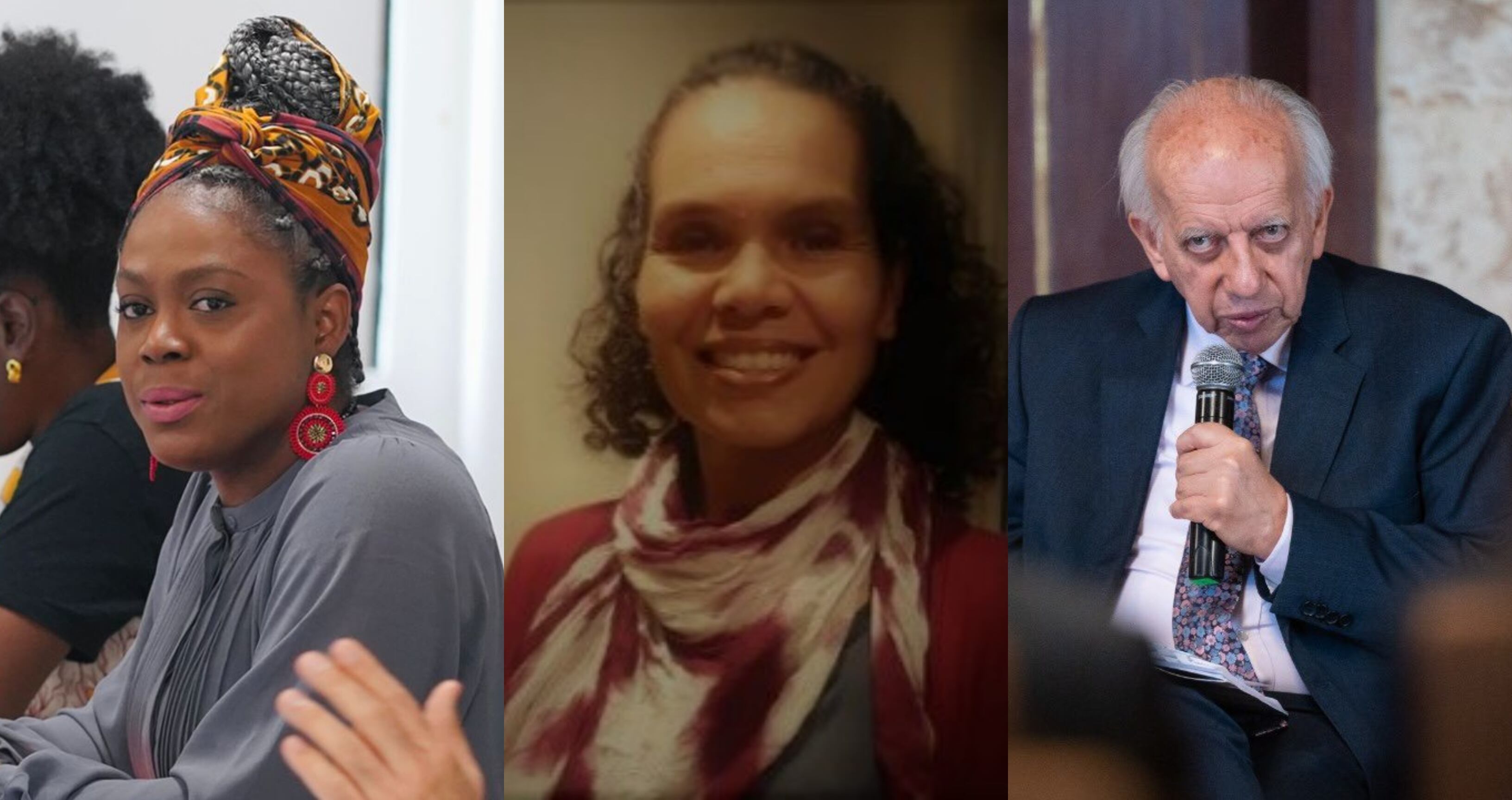 Nuevos ministros de Educación y Deporte y encargado del Ministerio de Cultura: Fotos: Twitter/Universidad Pedagógica Nacional.