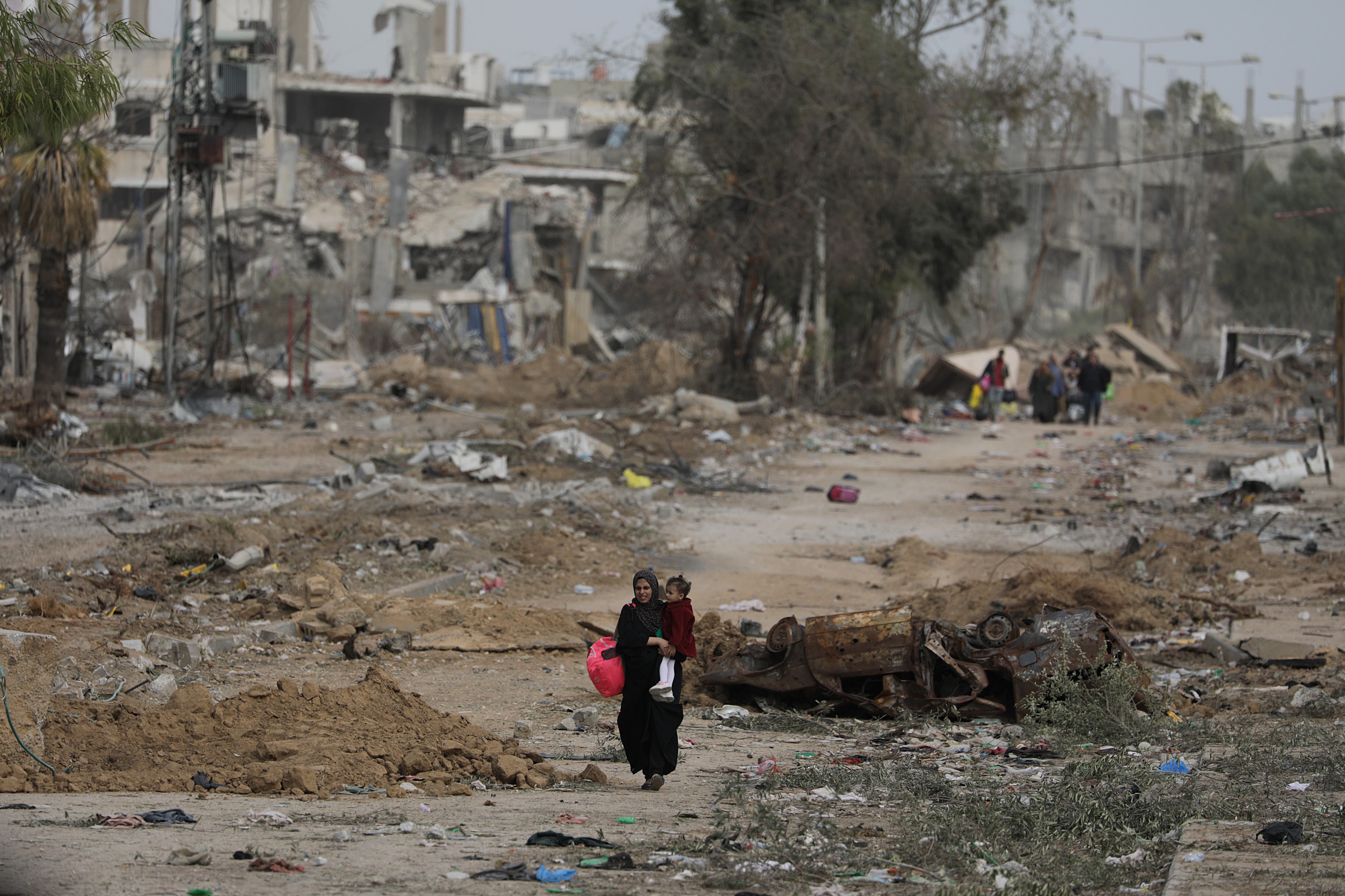 Embajada de Colombia en EE. UU. reafirma llamado a alto el fuego en Gaza. Foto: EFE/MOHAMMED SABER