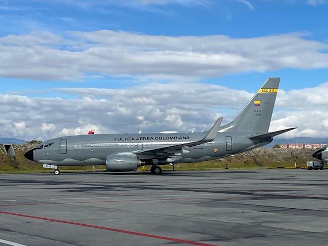 Despegó avión de la Fuerza Aeroespacial que traerá a más de 100 colombianos deportados desde EE.UU. Foto: Suministrada.