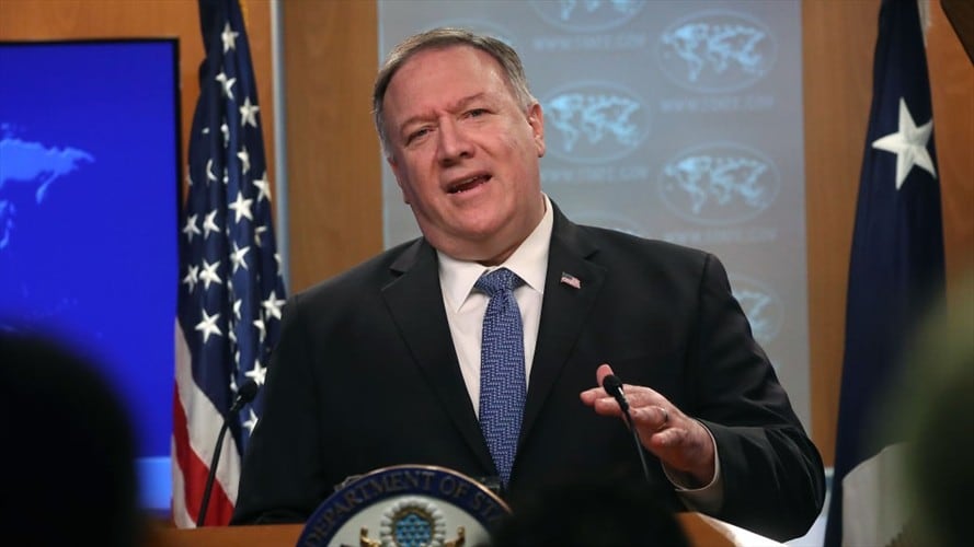 Pompeo planteó "fuertes objeciones" a los esfuerzos chinos "para echarle la culpa del covid-19 a Estados Unidos". Foto: Getty Images