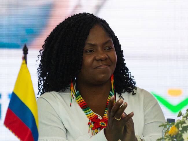 Colombia&#039;s vice-president Francia Marquez during the National People&#039;s Communal Assembly in Bogota, Colombia March 24, 2023. (Photo by Sebastian Barros/NurPhoto via Getty Images)