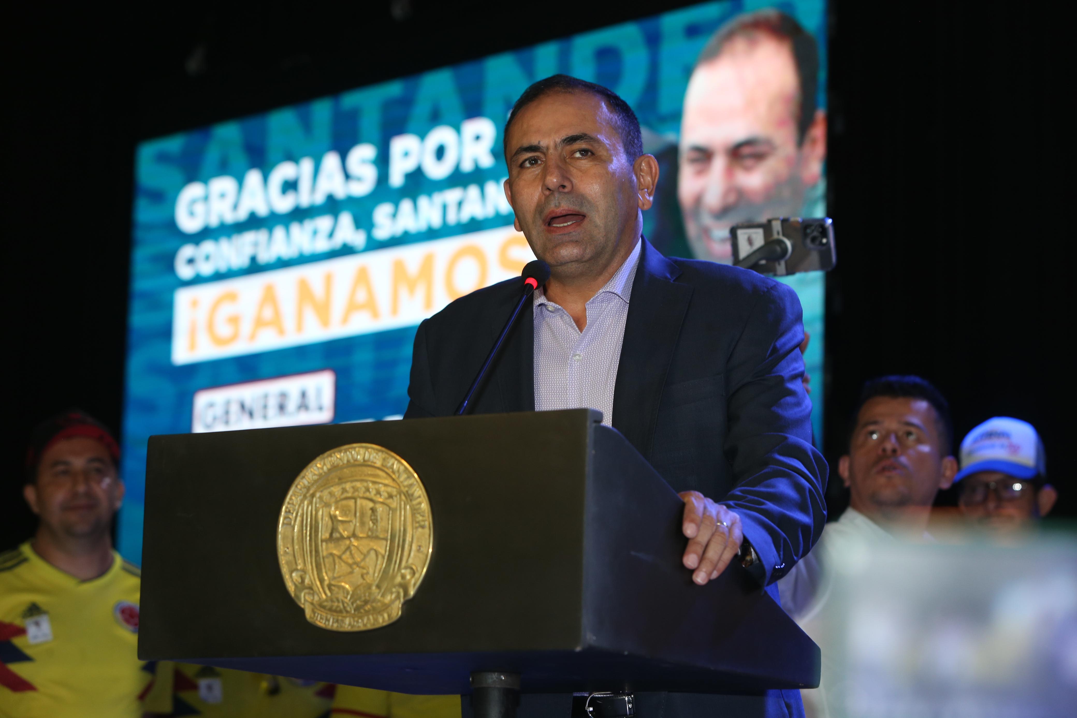 Juvenal Díaz Mateus nuevo gobernador de  Santander Foto: Colprensa