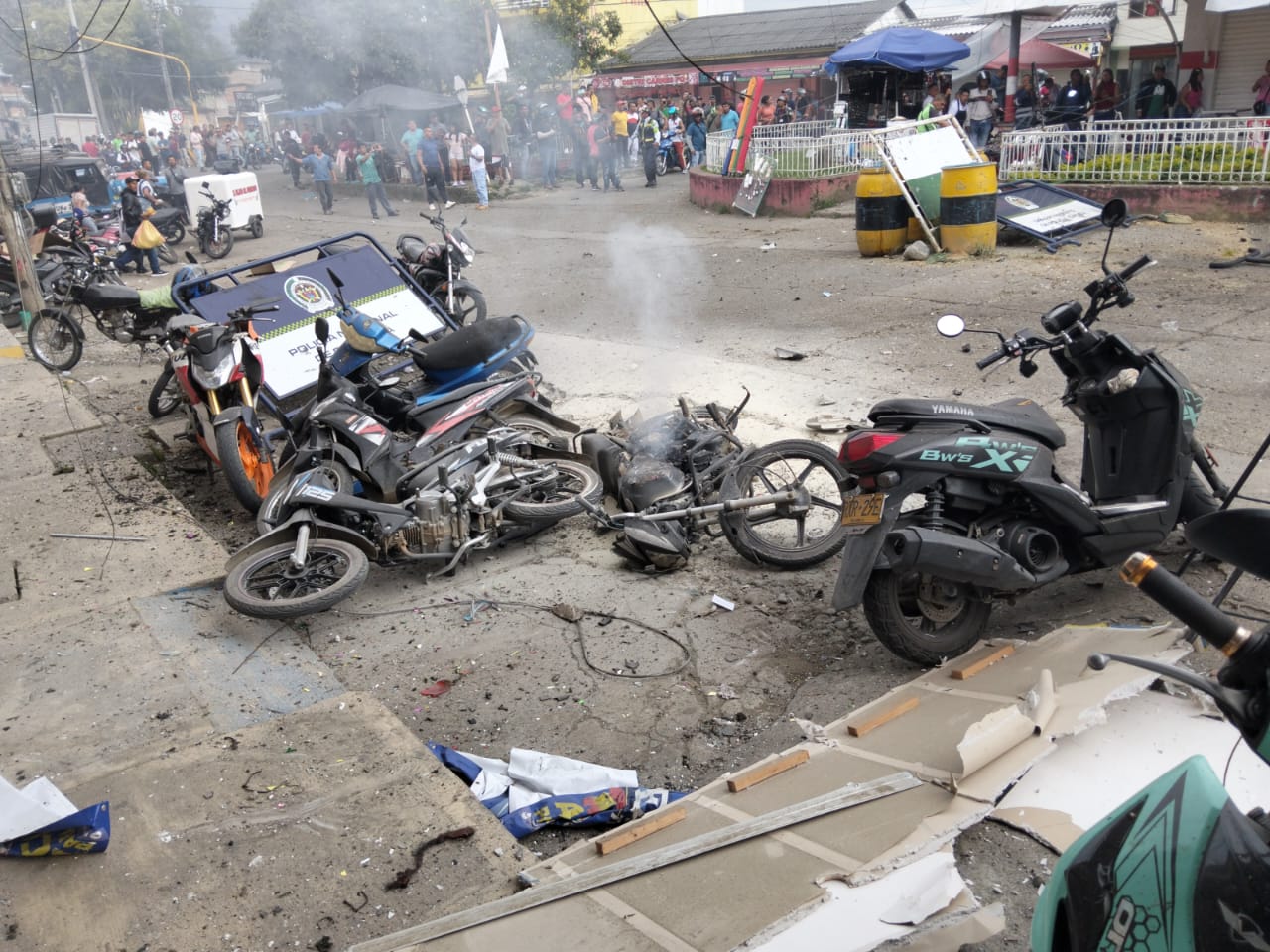 Un soldado muerto y 88 personas heridas, saldo de escalada terrorista de disidencias Farc en Cauca. Foto: Suministrada.