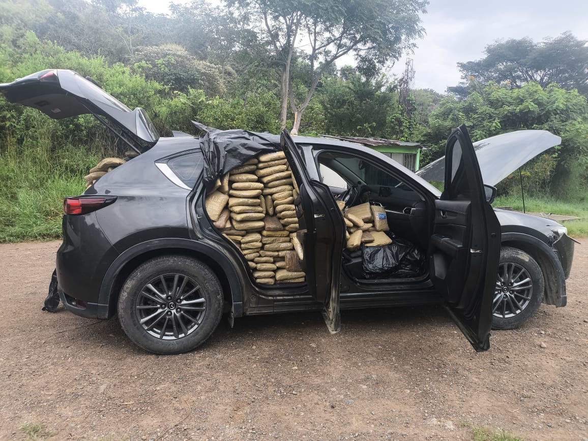 Cargamento de marihuana. Foto: Ejército Nacional