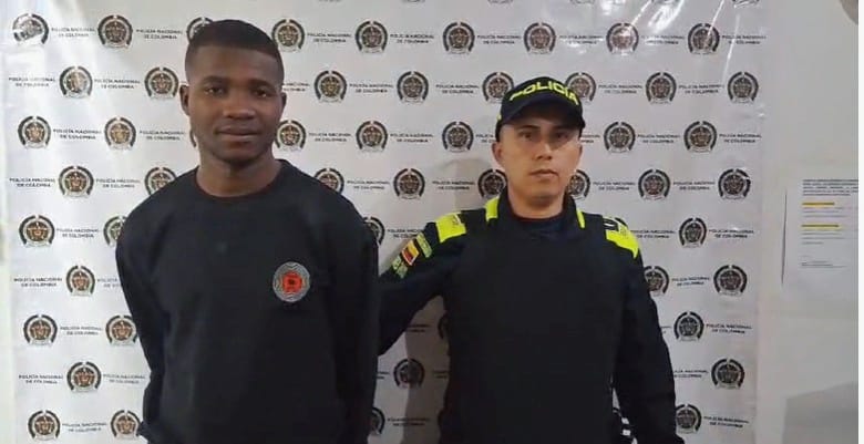 Jeison Fabián Riascos, Capturado en Popayán. Crédito: Policía Nacional.