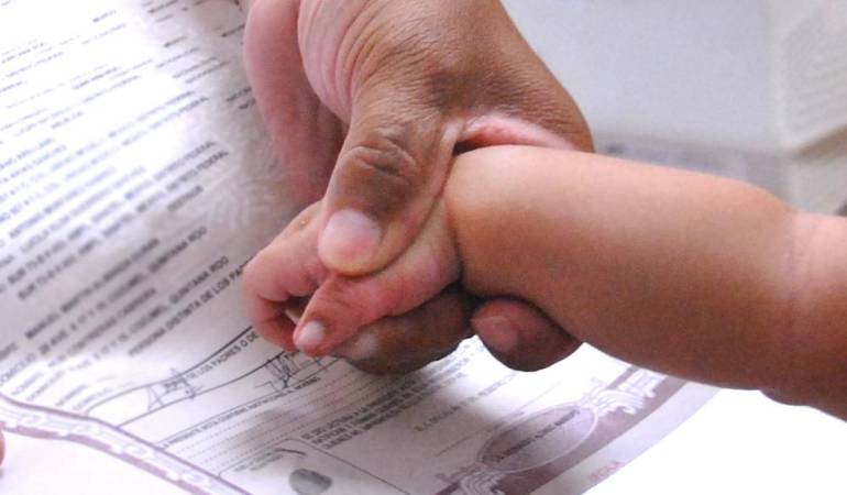 Proceso para la expedición del registro civil. Foto: Cortesía Registraduira General de la Nación