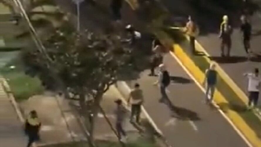 DIsturbios Bucaramanga. Foto:tomada de video.