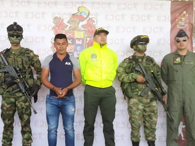 La detención se produjo en el sector de El Placer, San Joaquín, municipio de Mercaderes. Foto: Ejército Nacional