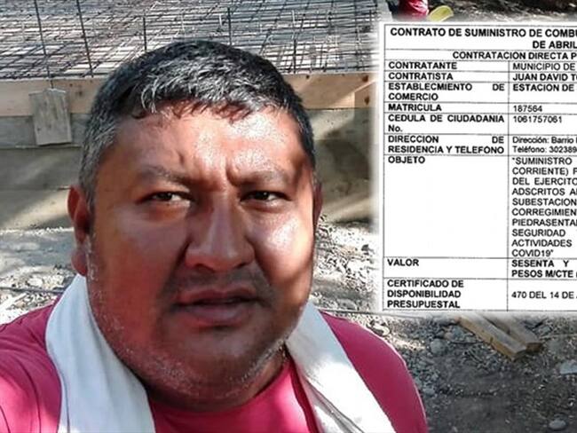 El contrato fue firmado con una estación de otro municipio que a su vez contrató a un establecimiento de propiedad de familiares del alcalde de El Patía . Foto: Cortesía