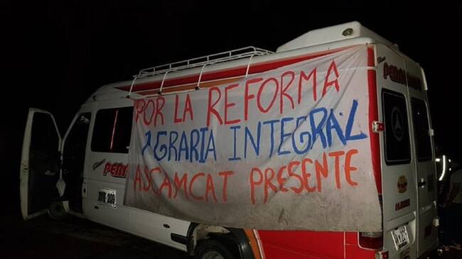 Protestas de campesinos del Catatumbo. Foto: Ascamcat