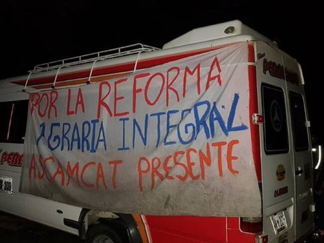 Protestas de campesinos del Catatumbo. Foto: Ascamcat