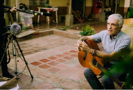 'Leyenda Viva', película en homenaje al vallenato (Santander Durán). Foto: Cortesía