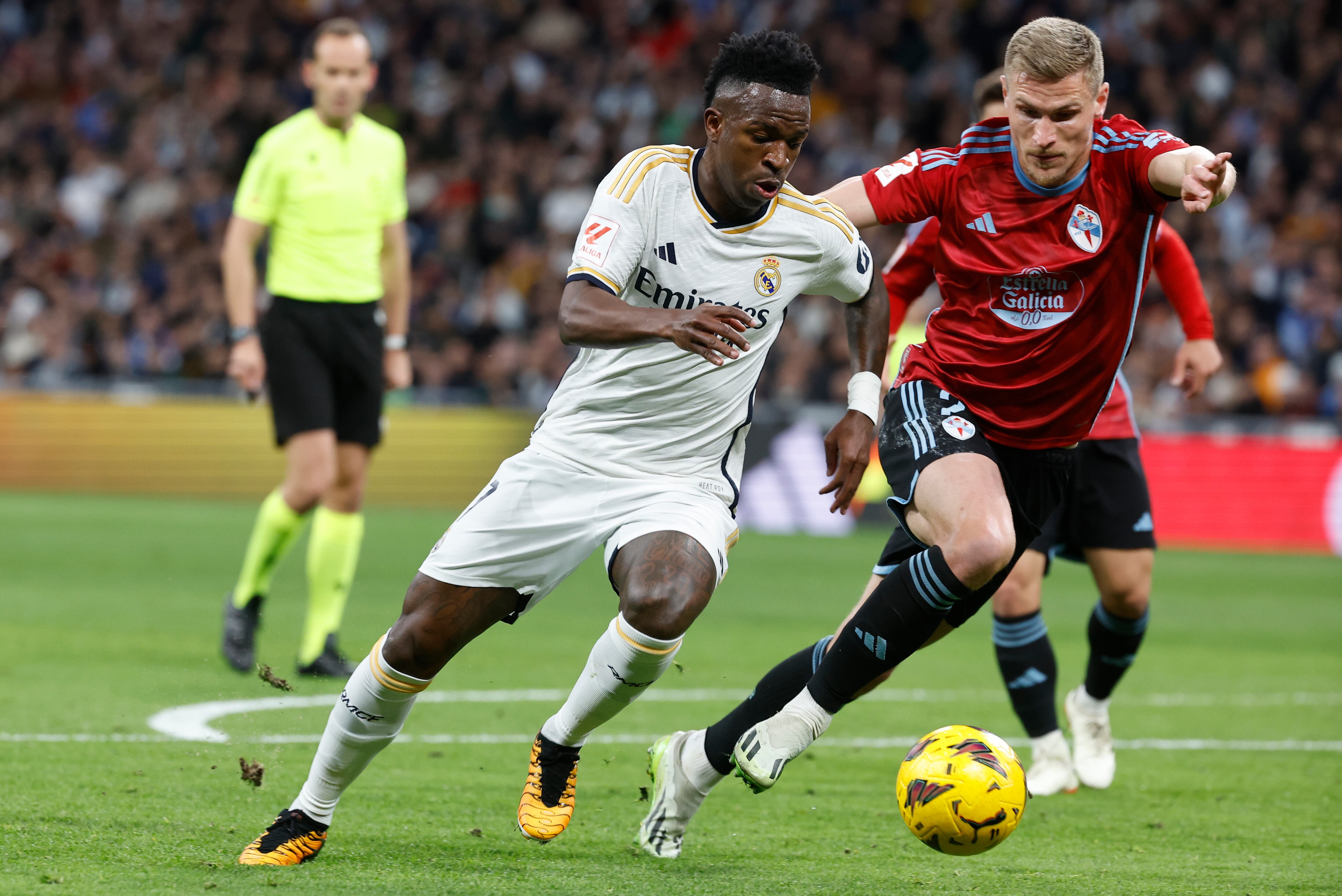 El delantero del Real Madrid Vinicius Jr. Foto: EFE/Chema Moya