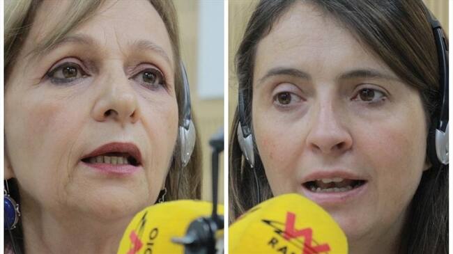 Paloma Valencia y Ángela María Robledo hablaron sonde la Ley Estatutaria del Alto Tribunal.. Foto: W Radio