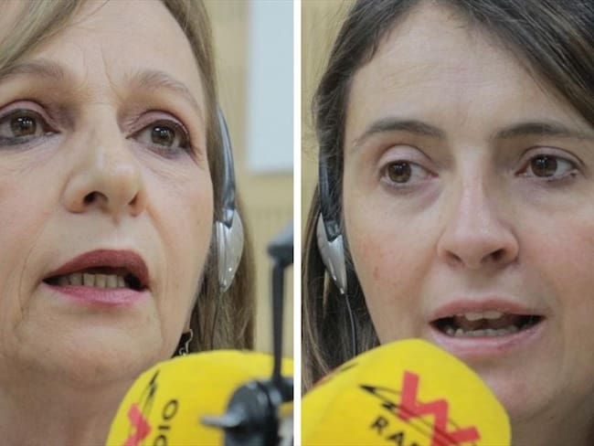 Paloma Valencia y Ángela María Robledo hablaron sonde la Ley Estatutaria del Alto Tribunal.. Foto: W Radio