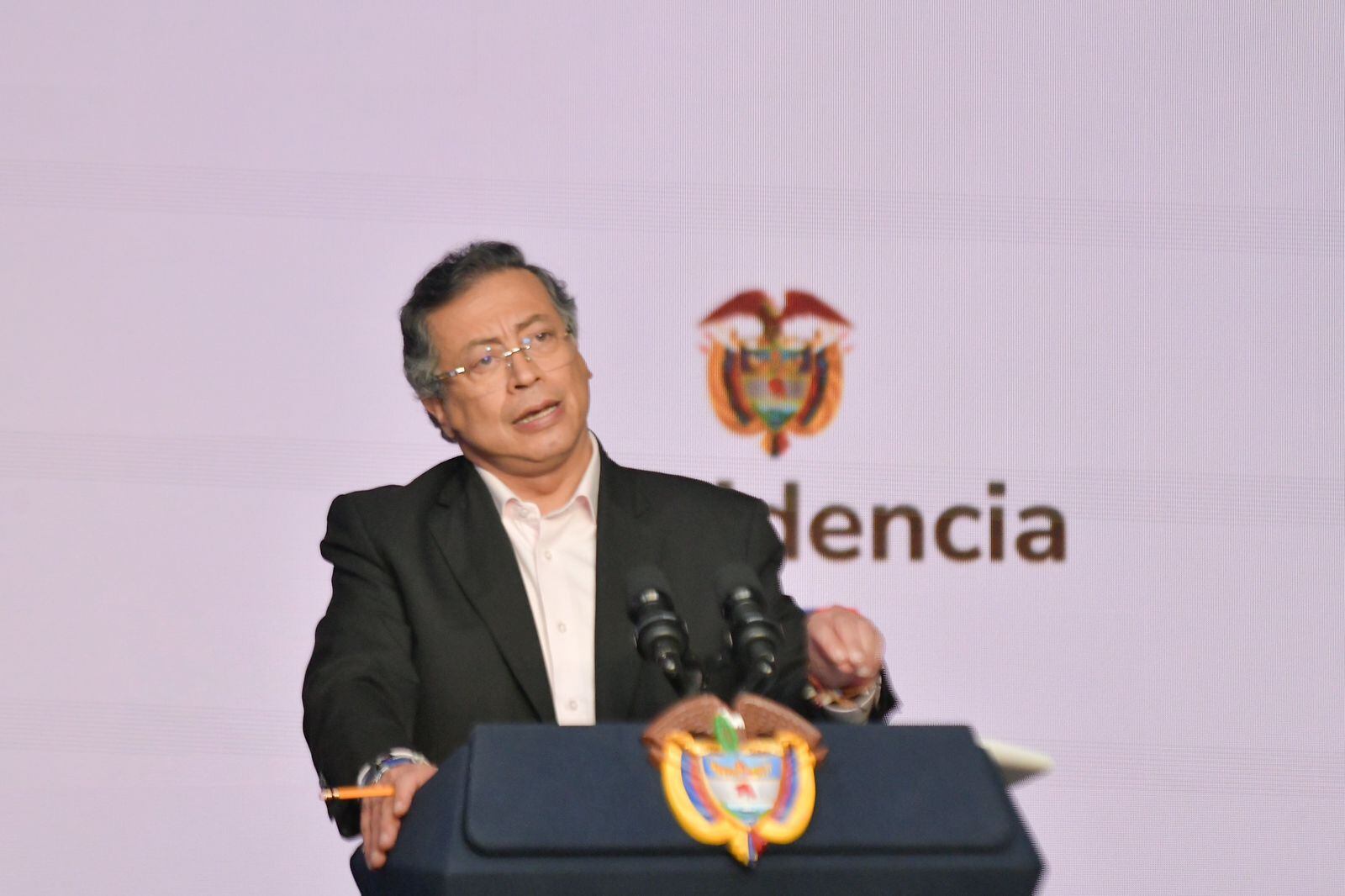 El presidente Gustavo Petro en el consejo de ministros del lunes 5 de mayo de 2025. Foto: presidencia de la República.