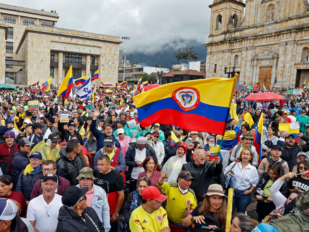 Colombianos salieron a manifestarse contra el Gobierno Petro: así se vivieron las marchas