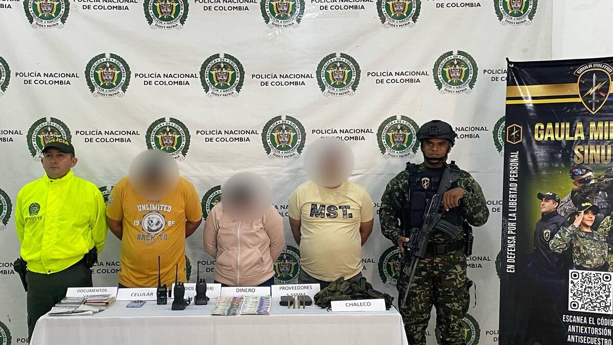 Estos eran los extorsionistas más buscados en el departamento de Córdoba