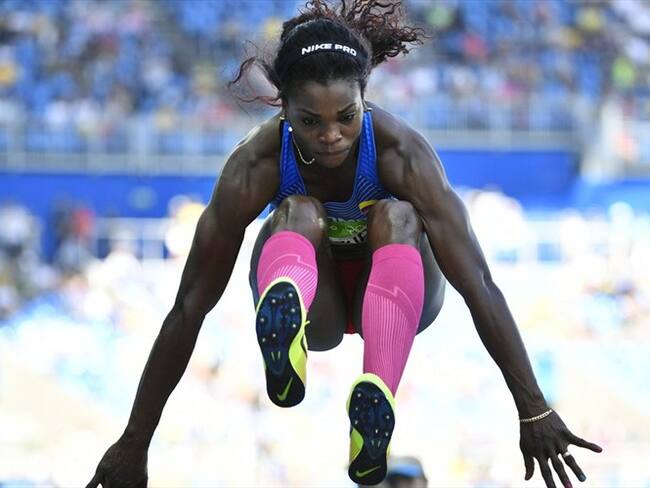 Caterine Ibargüen, atleta colombiana. Foto: Agencia EFE