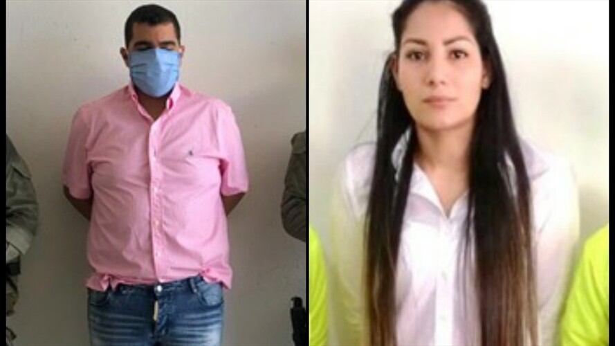 A la cárcel un abogado y una mujer por presuntos nexos con el Clan del Golfo en Córdoba. . Foto: Prensa Fiscalía