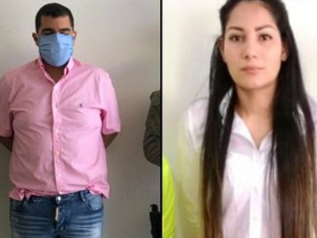 A la cárcel un abogado y una mujer por presuntos nexos con el Clan del Golfo en Córdoba. . Foto: Prensa Fiscalía