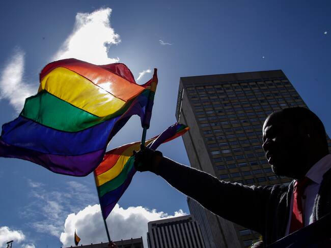 Marcha por el Orgullo Gay en Bogotá. Foto: Colprensa.
