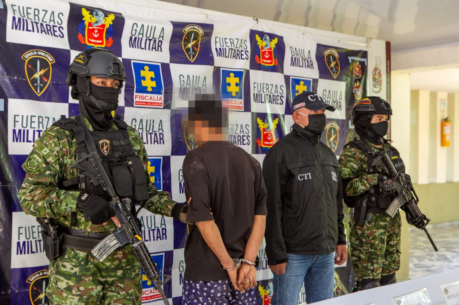 Captura alias 'Satanás'. Foto: Ejército Nacional