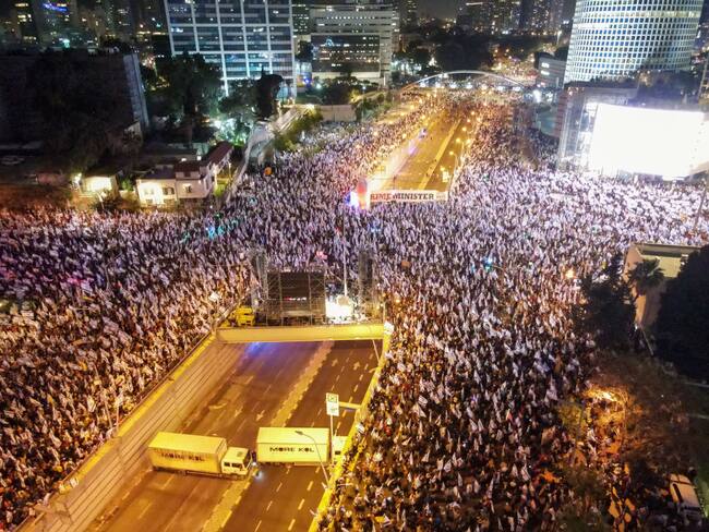 Protestas en Israel  (Photo by Gitai Palti/Anadolu Agency via Getty Images)