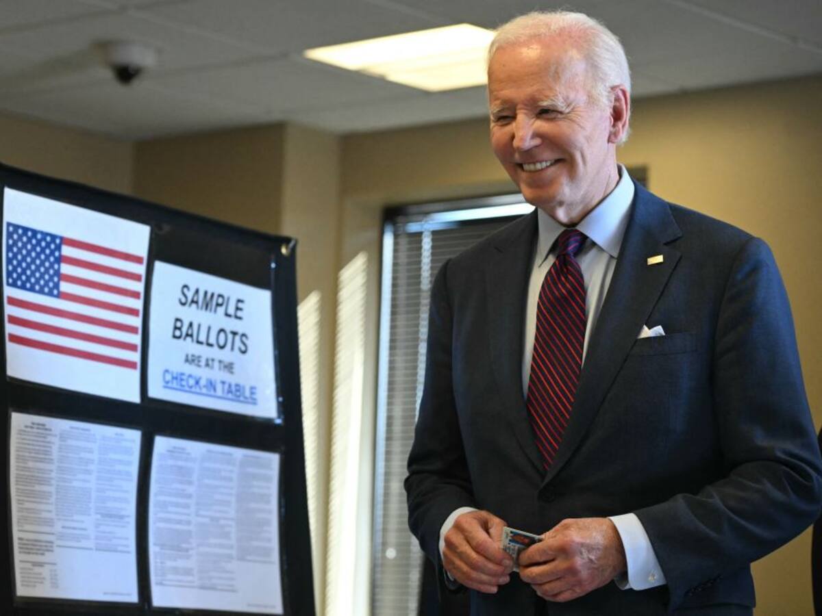 Joe Biden votó de manera anticipada en Delaware